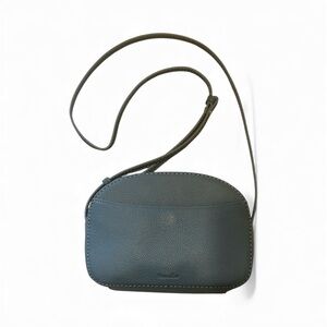 Steven Alan Slate blue leather Crossbody Bag 6 X 9 inches